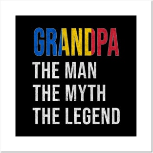 Grand Father Chadian Grandpa The Man The Myth The Legend - Gift for Chadian Dad With Roots From  Chad Posters and Art